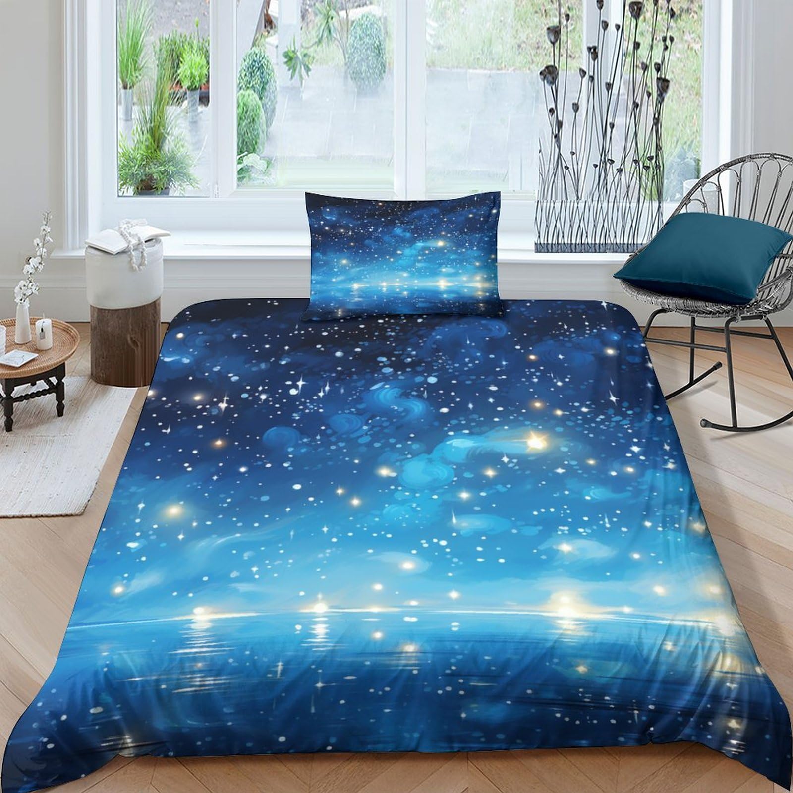 Parure de lit étoiles IOFEER pour transformer vos nuits en un doux songe céleste