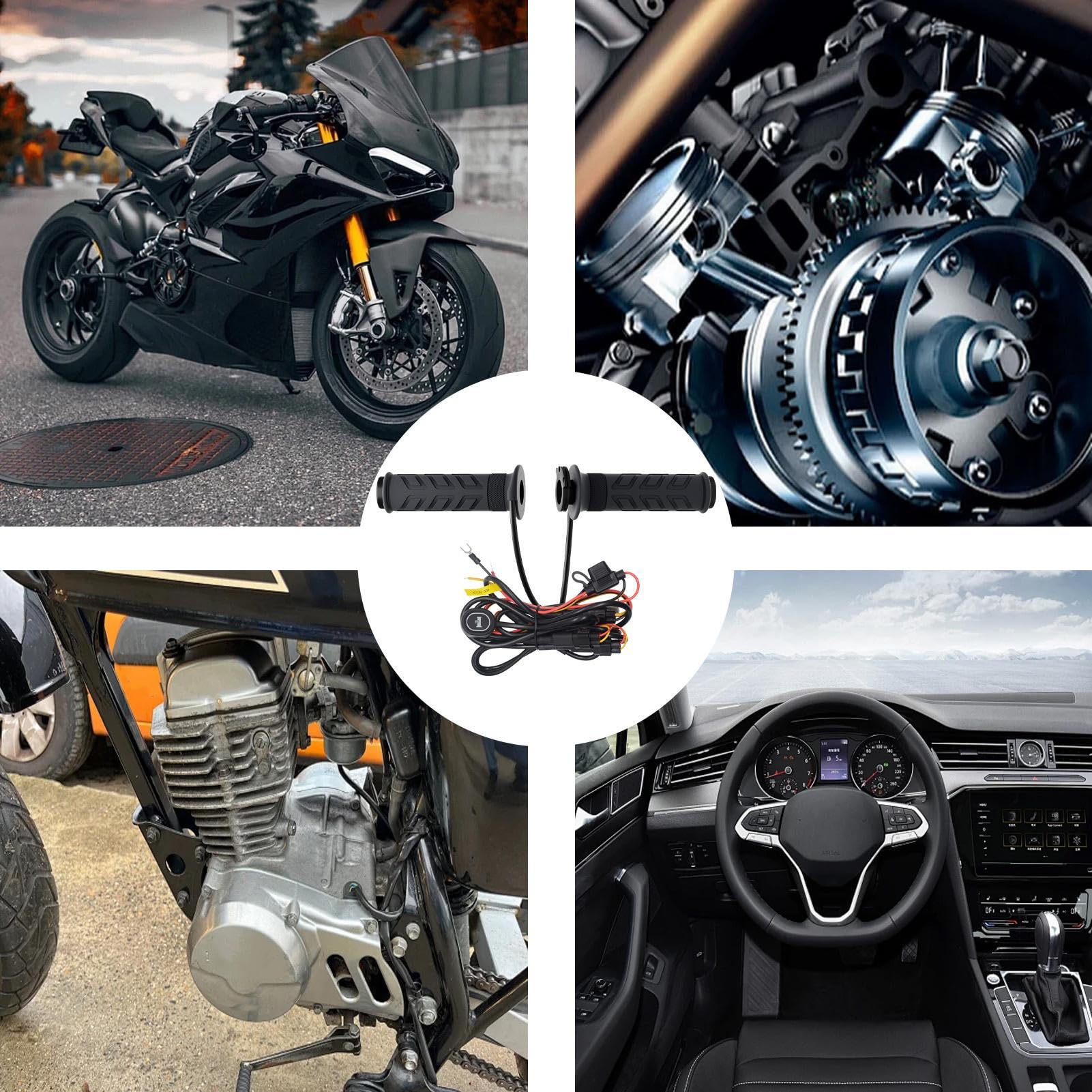 Calentadores de Manos ATV, puños calefactables para Motocicleta Puños de