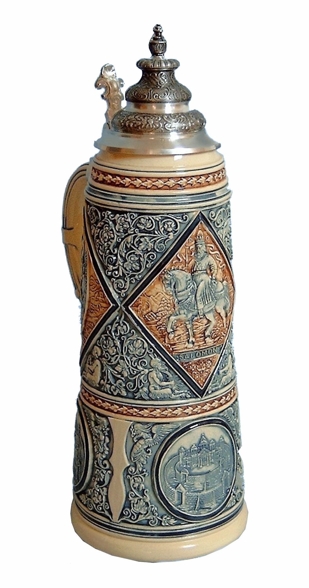 Chope de bière allemande KING réplique 1875 cadeau prestige pour collectionneur