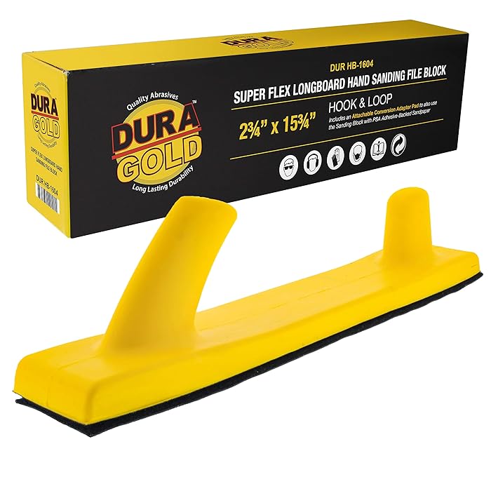 Buy DuraGold Pro Series Super Flex Longboard Hand Sanding File Block