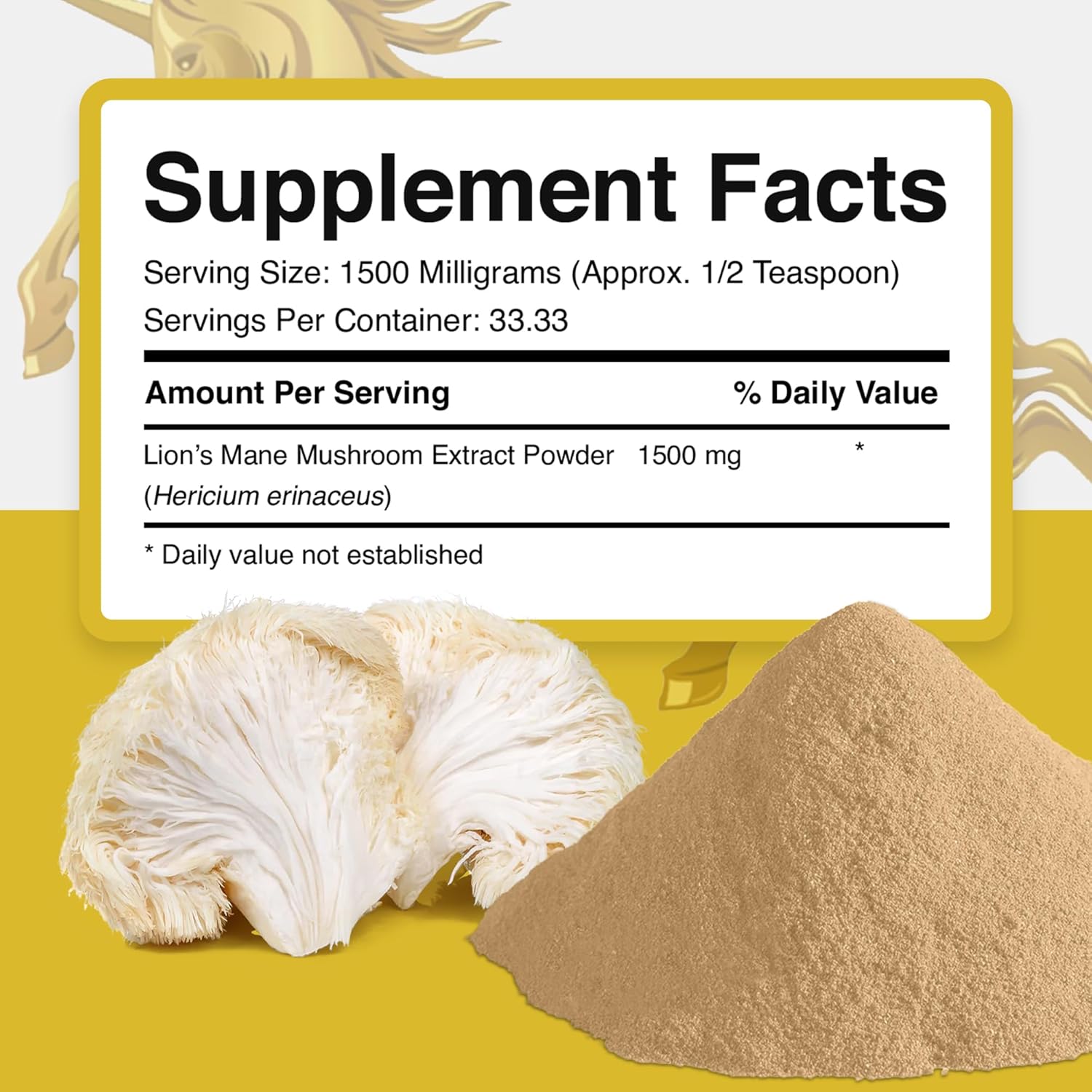 Addictive Wellness Lions Mane Supplement Powder, Premium Quality Lions Mane Mushroom Powder Dual-Extract Nootropic, Sugar Free, Vegan & Paleo Friendly Lion's Mane Mushroom Supplement - 1500 mg - Image 6