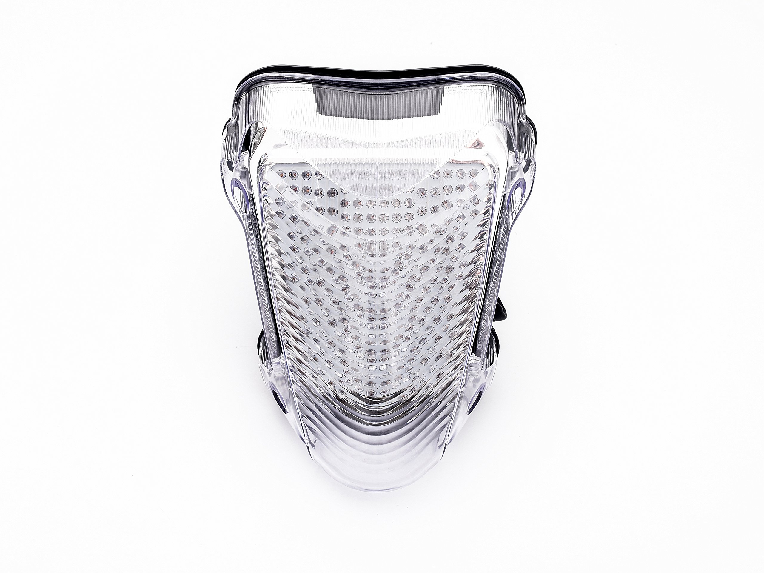 Motorcycle LED Tail Light with Turn Signals Compatible with 08-19 GSX-R1300 HAYABUSA White