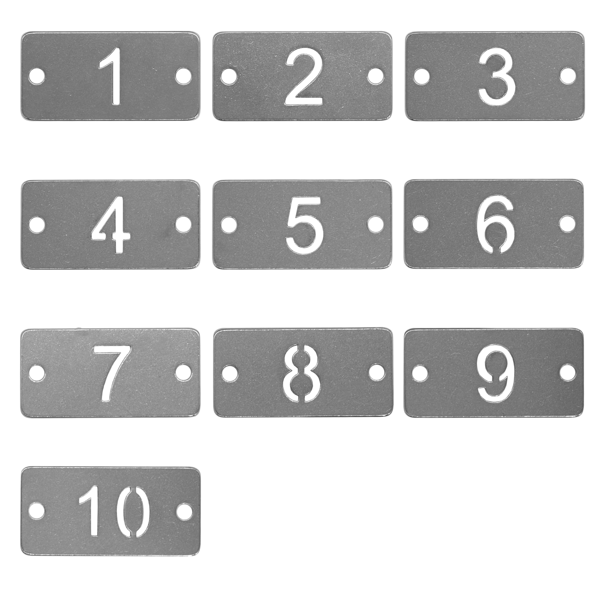 Fesorsi Lot De 25 étiquettes Vierges Rondes En Aluminium Anodisé