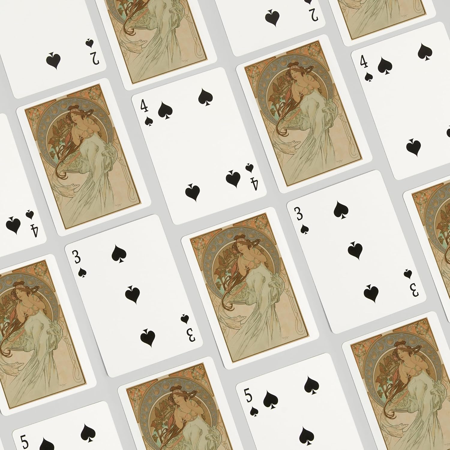 Lantern Press Blue Ridge, Georgia, Black Bear, Mid-Century Inspired, 52 Playing Cards for Adults, Poker Size Card Deck