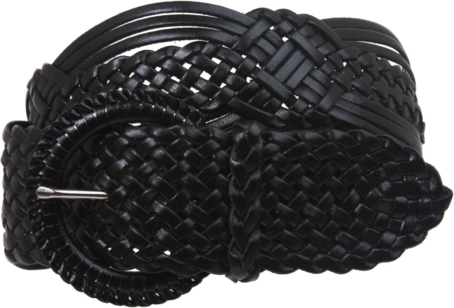 2" (50 mm) Genuine Leather Braided Woven Belt