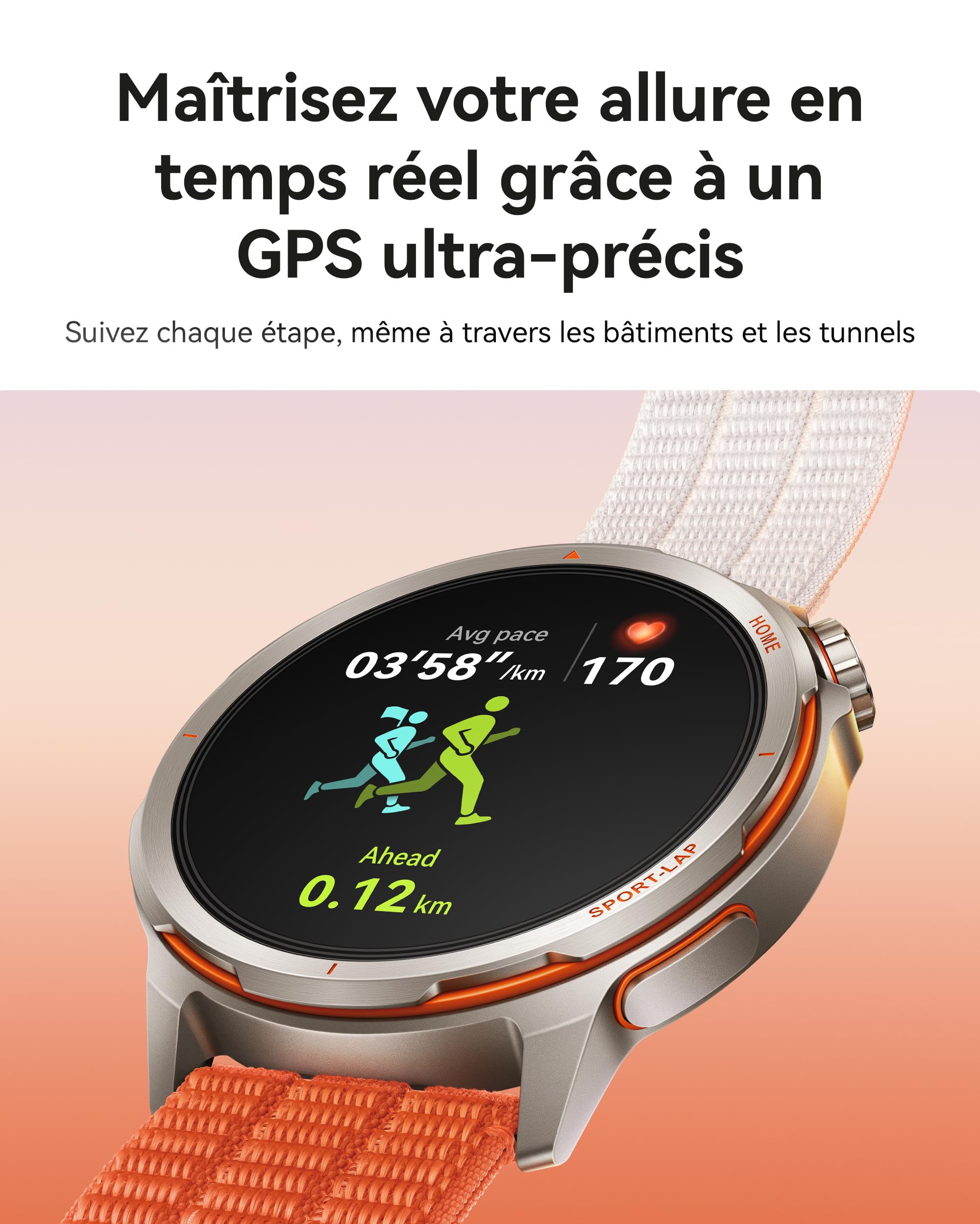 HUAWEI Watch GT Runner 2 Montres connectées, Jusqu'à 14 Jours, Bleu | Mode marathon avancé, Gestion complète de la santé, Analyse ECG, VFC, SpO⁠2, sommeil, GPS, NFC, Disponible sur iOS ou Android
