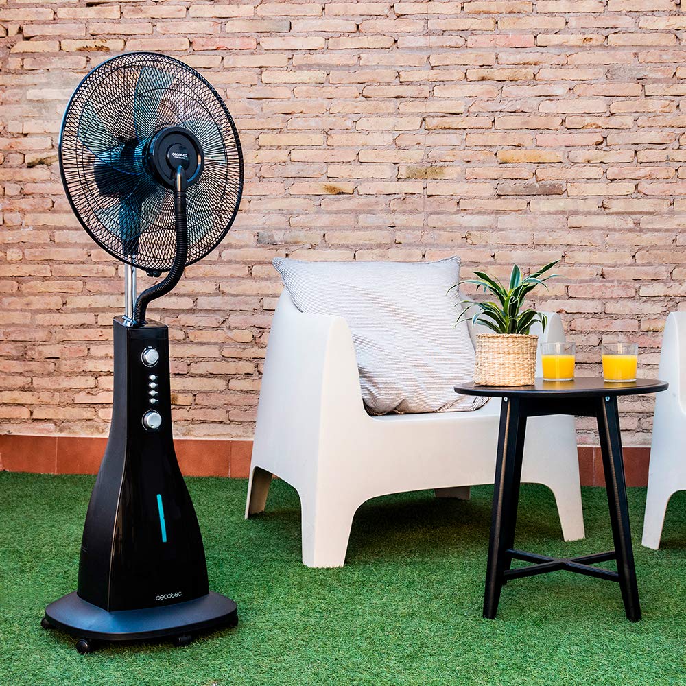Cecotec Ventilatore per nebulizzatore d'acqua con timer EnergySilence 590 Freshessence. 90 W, 5 lame da 40 cm di diametro, oscillanti, 3 velocità, serbatoio da 3 litri, motore in rame