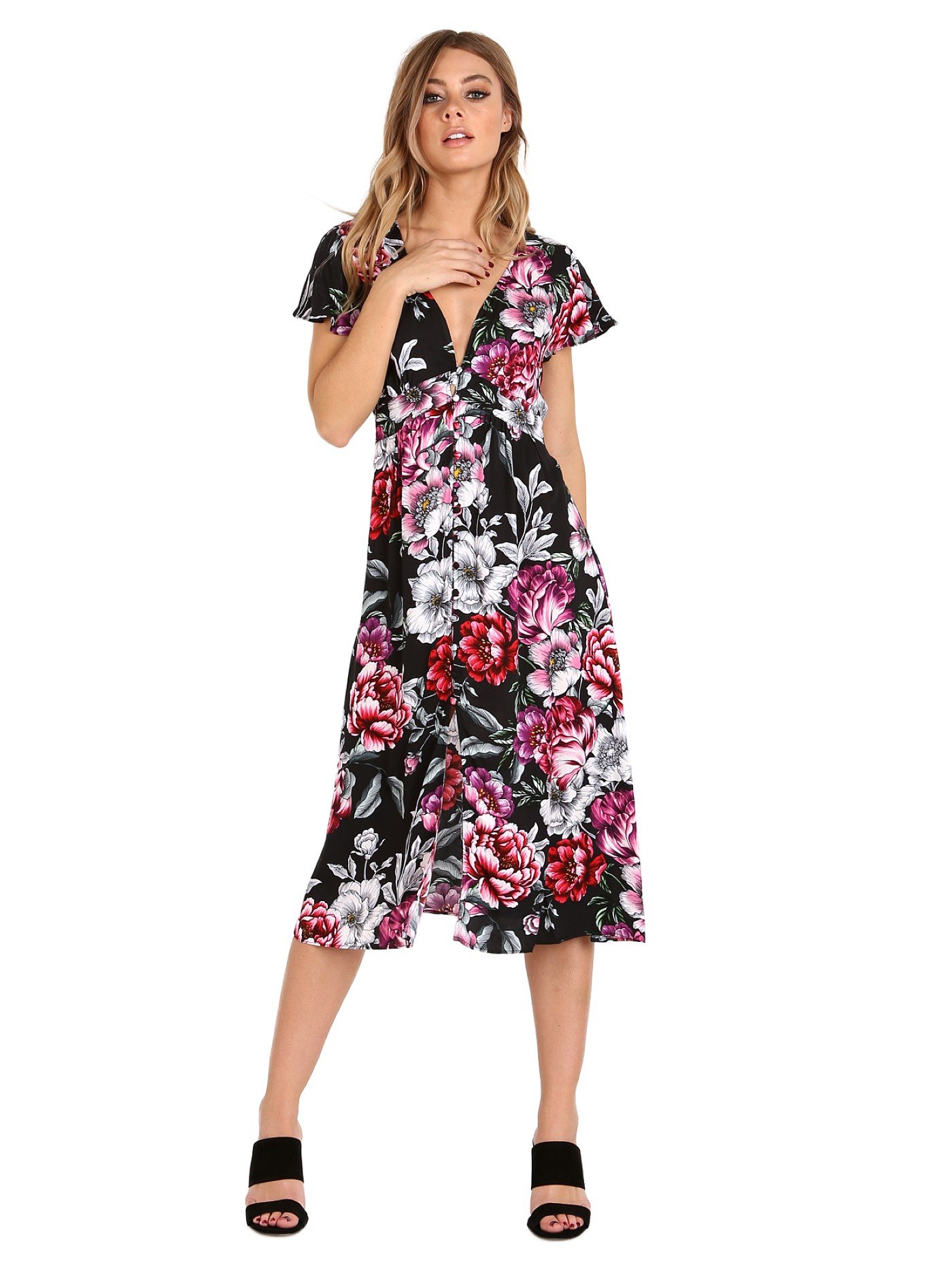 Auguste The Label Hazel Day Dress Black