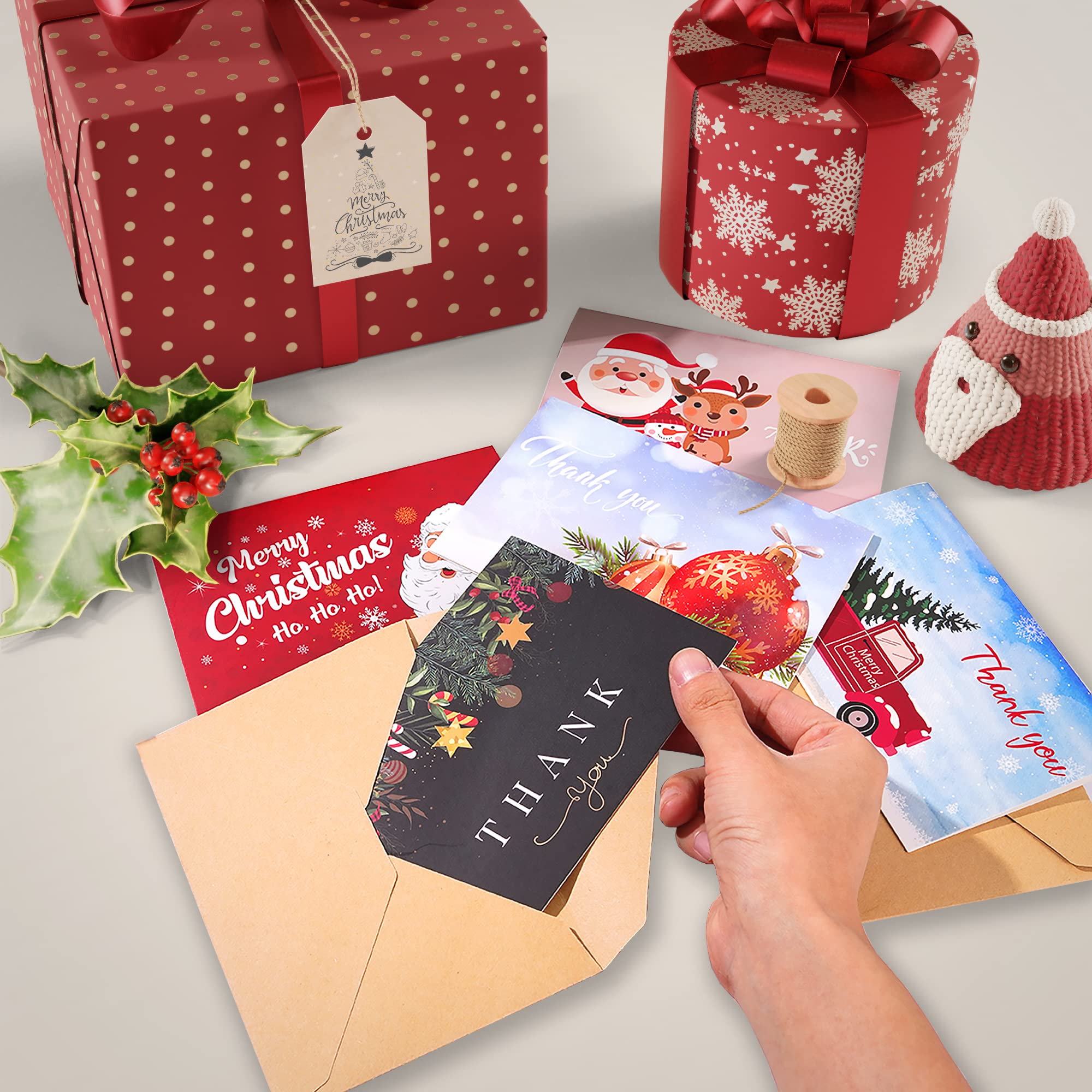 40 Tarjetas De Agradecimiento Winnie Con Sobres Y Calcomanías, Tarjetas