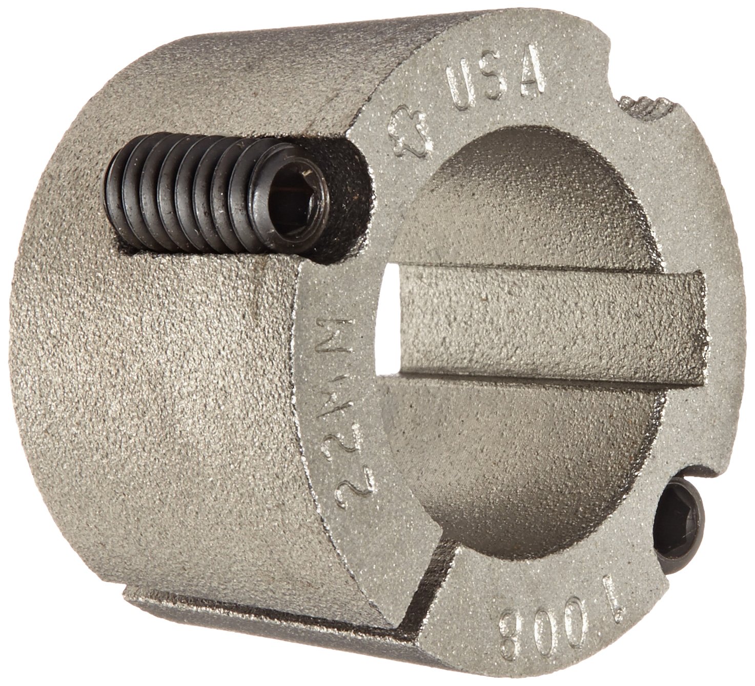 Martin 1008 22MM Taper Bushing, Sintered Steel, Metric, 22 mm Bore, 35.2 mm OD, 22.22 mm Length