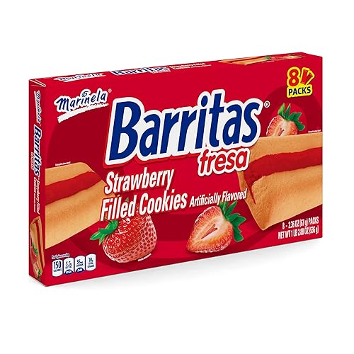 Miniatura 6 de Marinela Barritas Fresa Fresa - Barra de galletas con relleno suave, paquete de 3 (24 unidades)