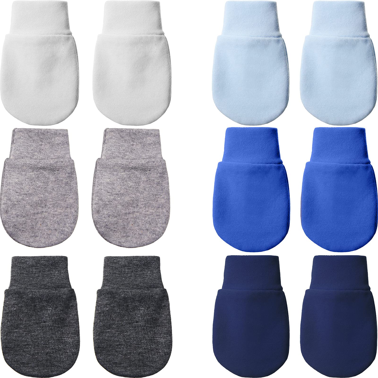 Geyoga 6 Pairs Baby Mittens Newborn No Scratch Gloves Infant