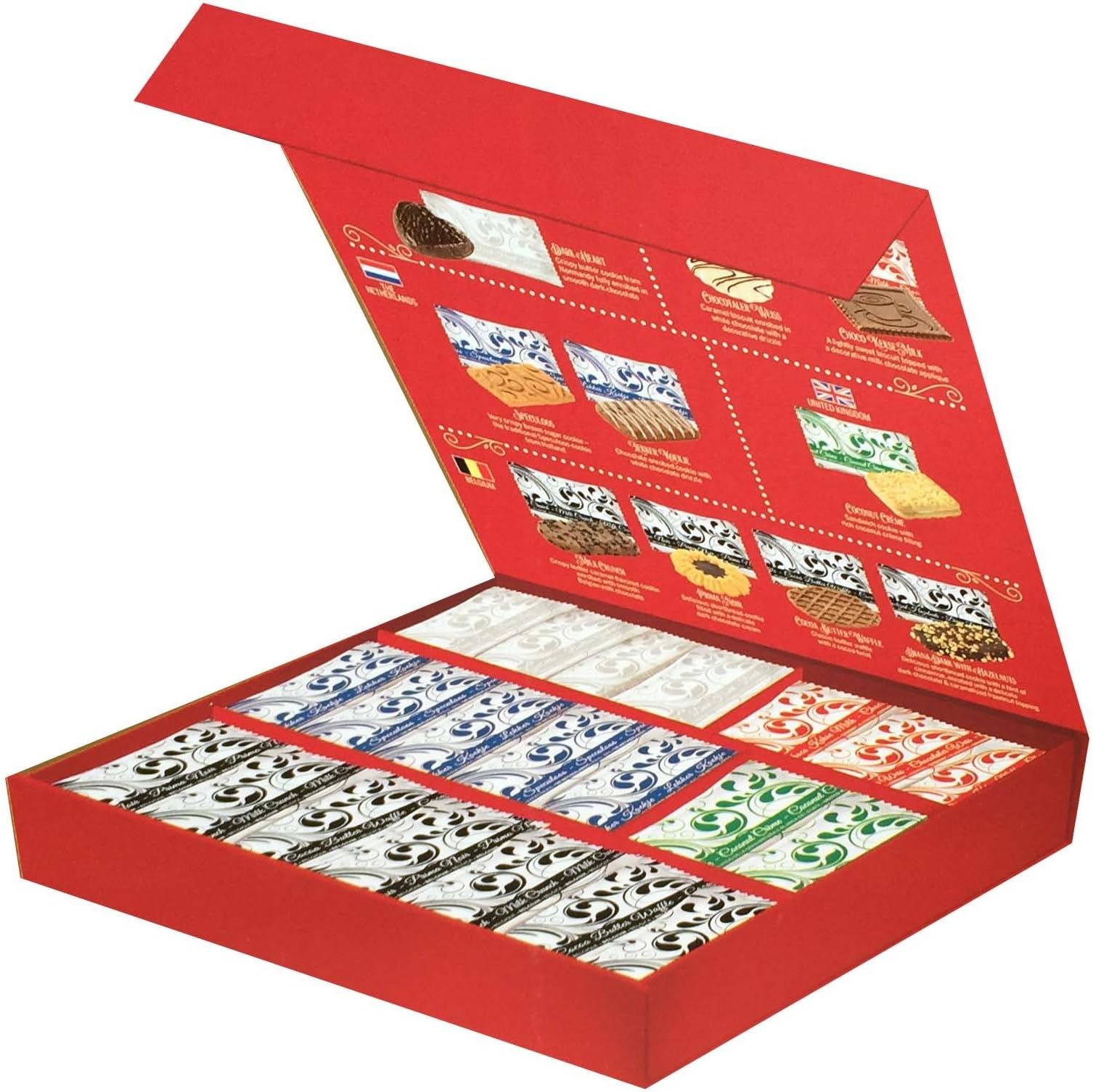 IBC Food Biscuits A La Carte Imported European Biscuit Assortment Gift Box (Colors May Vary)