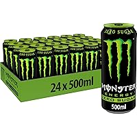 Monster Energy Green Zero Zuccheri, Bevanda Energetica dal Gusto Eccezionale con Miscela