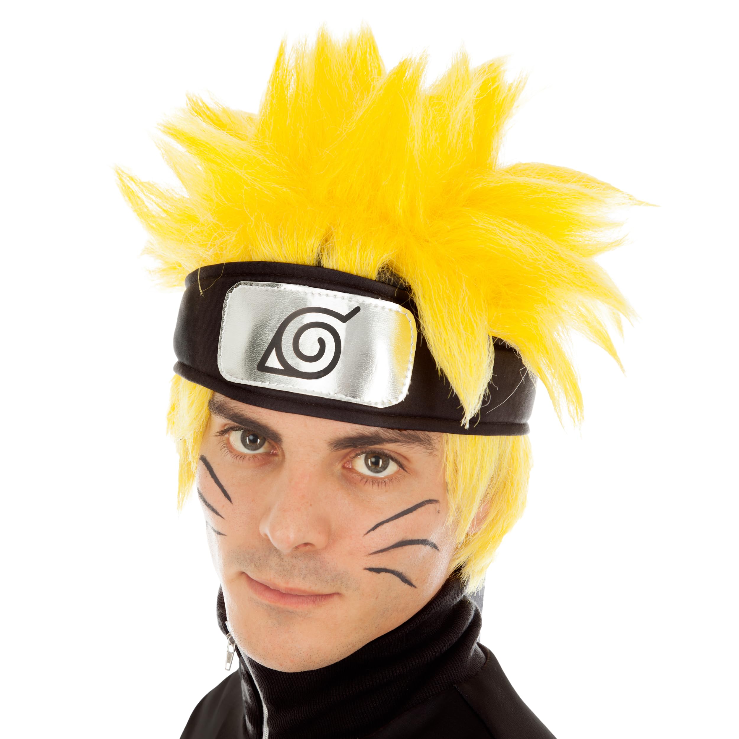 Generique - Naruto Uzumaki wig costume accessory yellow