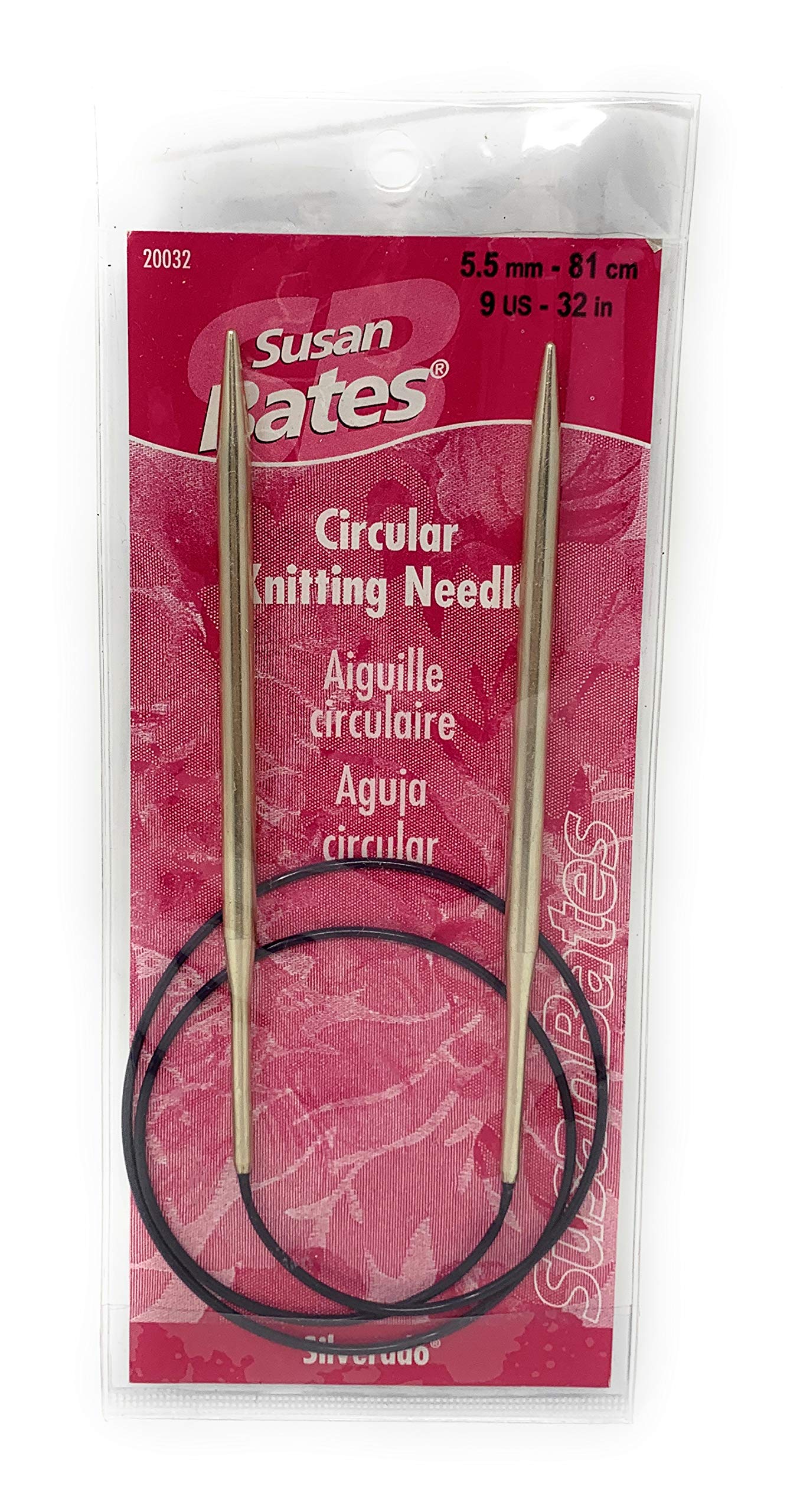 Susan Bates Silverado Circular Knitting Needles 32 Inch Size 9