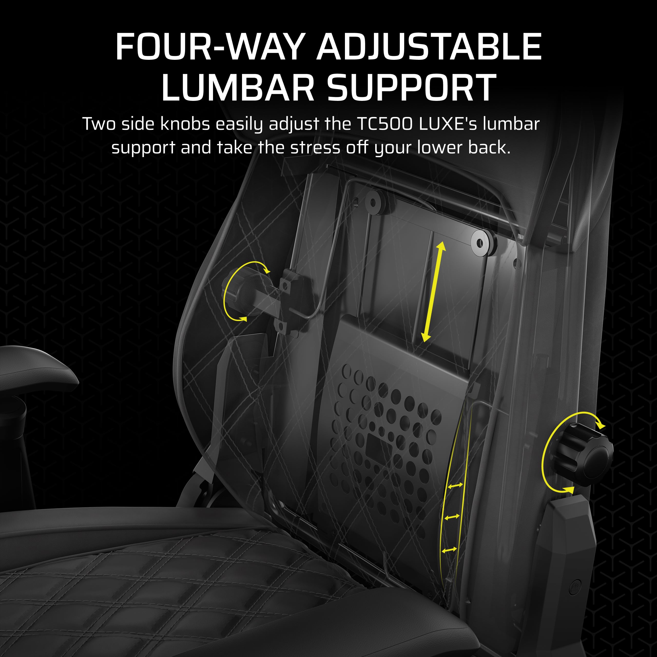 Corsair TC500 LUXE Sedia Gaming – Tessuto Traspirante di Alta Qualità – Ampia Seduta – Braccioli Regolabili in Cinque Direzioni – Supporto Lombare Regolabile – Inclinazione di 90-135 Gradi – Sherwood