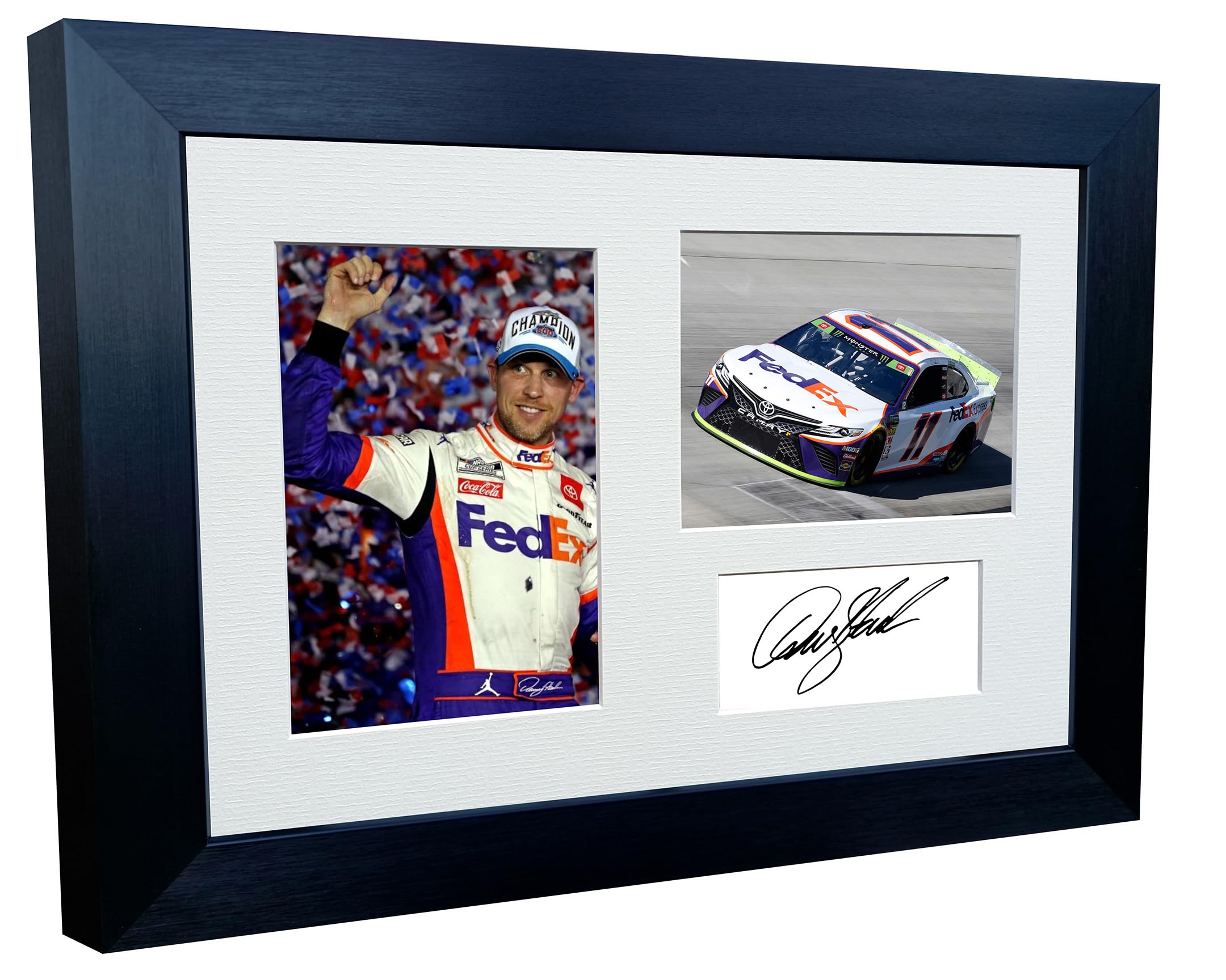 Kitbags & Lockers 12x8 A4 Denny Hamlin NASCAR No. 11 Toyota Camry Signed Autographed Photo Photograph Picture Frame Poster Gift