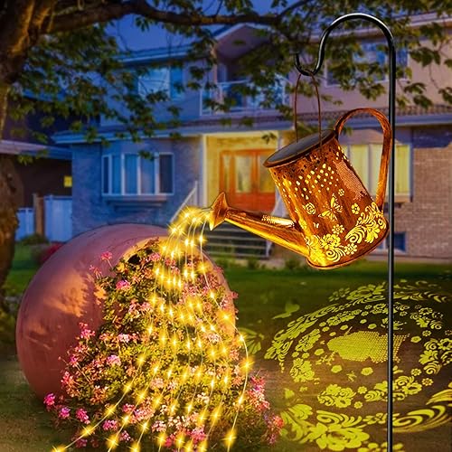 Miniatura 20 de Luces solares para regadera, regalos de colibrí para mujeres, mamá, abuela, cumpleaños, impermeable, decoración de jardín al aire libre, grandes