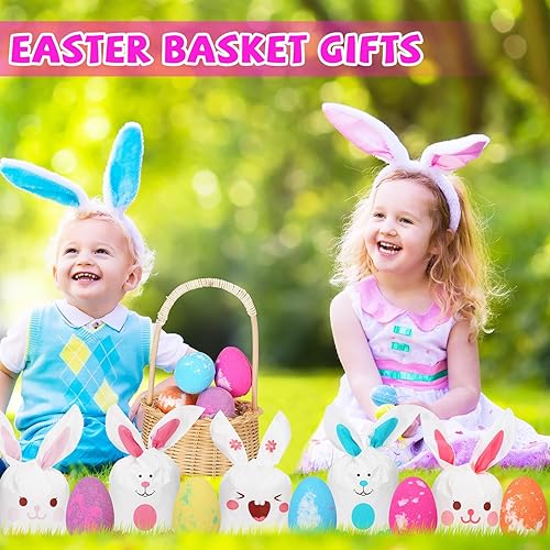 Miniatura 5 de Sacubee Paquete de 50 bombas de baño de huevos de Pascua para niños con sorpresa en el interior, bombas de baño de burbujas de spa de Pascua, juego