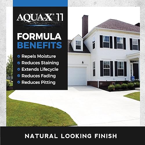 Miniatura 4 de Sellador de piedra penetrante transparente AQUA-X 11 de 1 galón y concreto  Acabado natural  Grado profesional  Interior y exterior  Secado rápido y