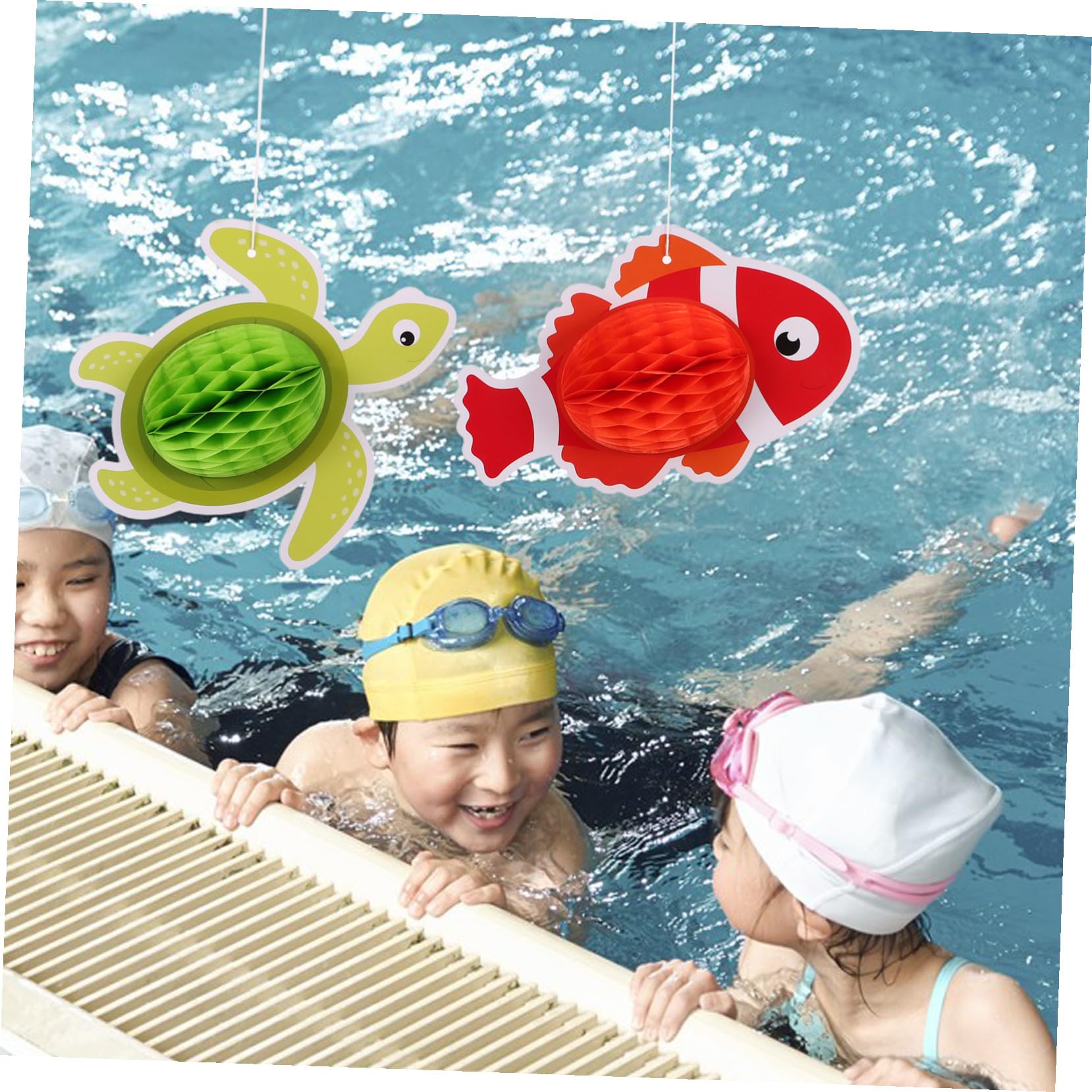 11 Stück Teiliges Ocean Animal Honeycomb Deko Tropische Fisch Hängedekoration für Strand Meerjungfrau partys Vielseitige Partydeko für Geburtstag Pool Zuhause und Büro
