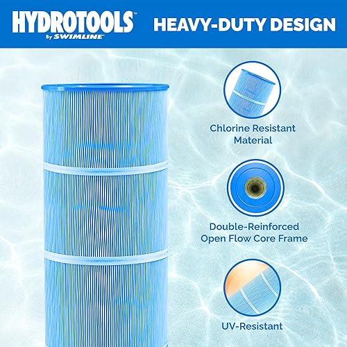 Vista 84 de SWIMLINE HYDROTOOLS - Tanque de cartucho de piscina sobre el suelo y elemento de filtro de repuesto, 100 pies cuadrados Sistema de filtración