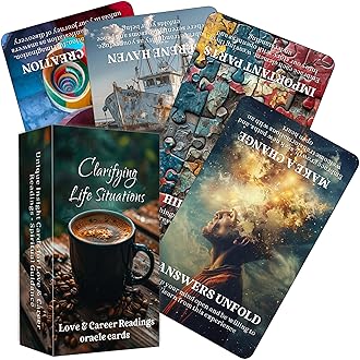 DPEHAKMK Lifestyle Clarification Oracle Card Love and Career Beginner Oracle Deck Covers all areas of life, love, spiritual journey, and career