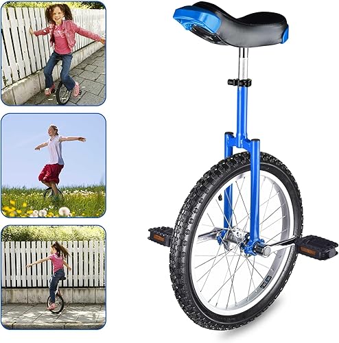 Miniatura 79 de AW Rueda de 16/18/20/24 pulgadas, asiento ajustable para exteriores, para adultos, niños, deportes al aire libre, ejercicio de fitness, para elegir