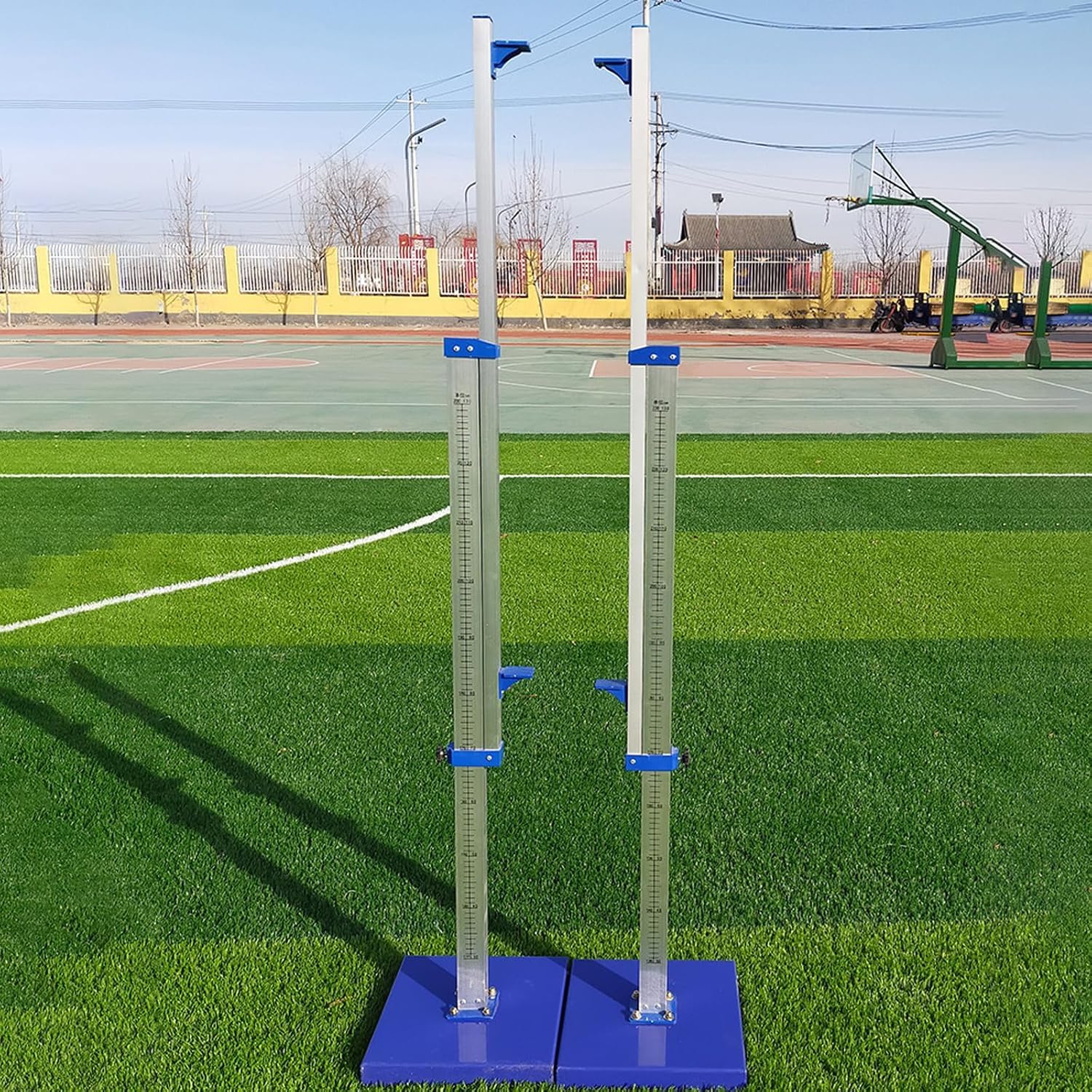 Aste Portatili in Alluminio per Salto in Alto, Coppia di Supporti Regolabili per Competizioni, Allenamenti E Sport Scolastici.