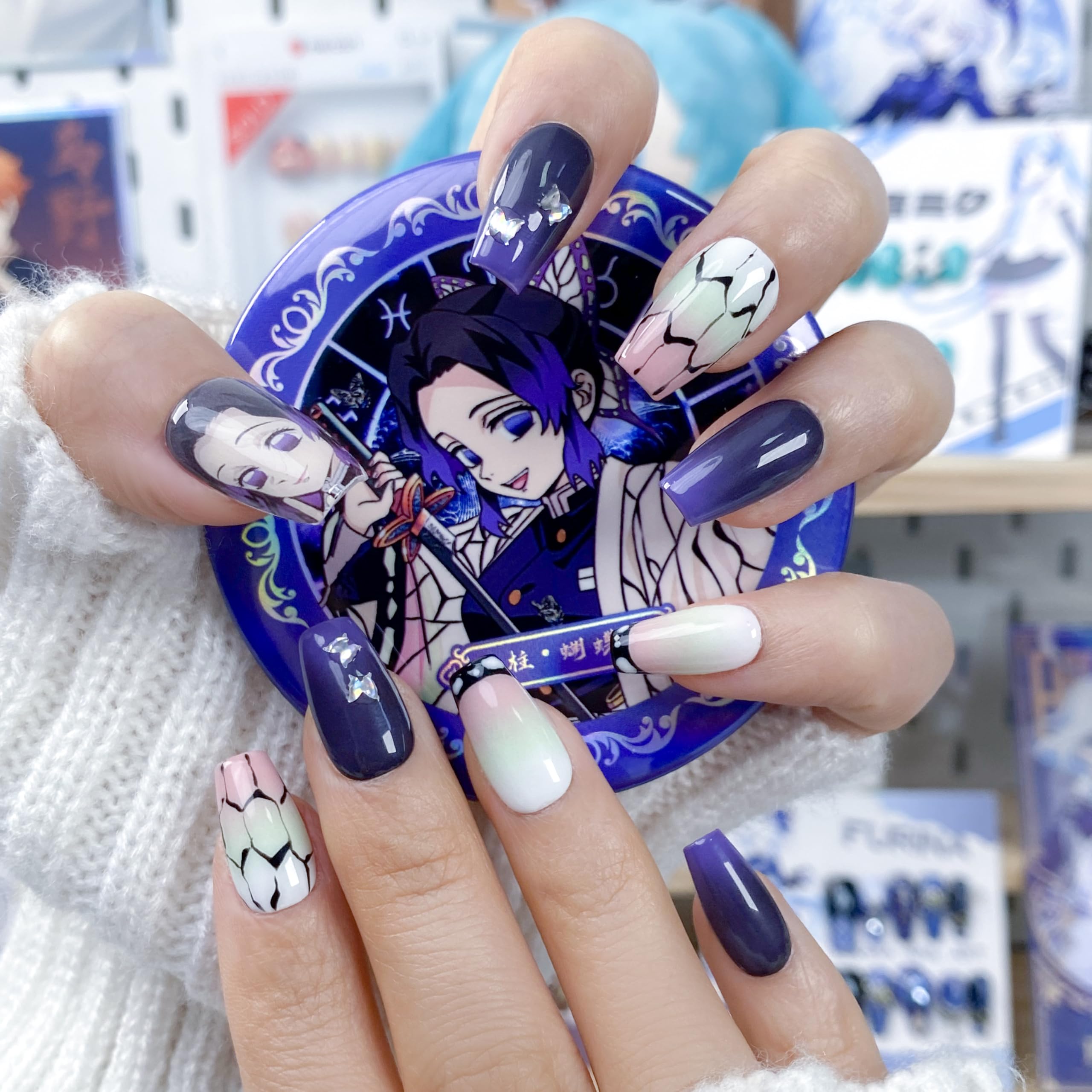 Amazon.co.jp: Lukaka アニメ 痛ネイル 鬼滅の刃シリーズ オリジナル