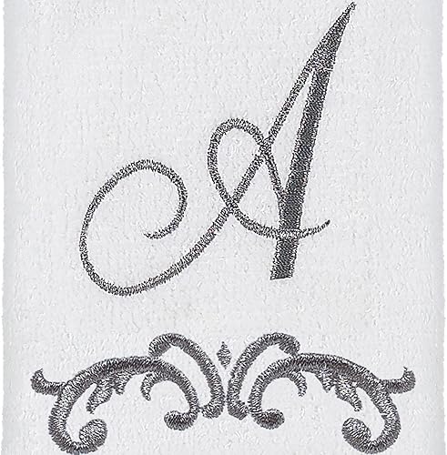 Miniatura 7 de Avanti Linens - Toalla de algodón suave y absorbente (colección monograma, inicial D)
