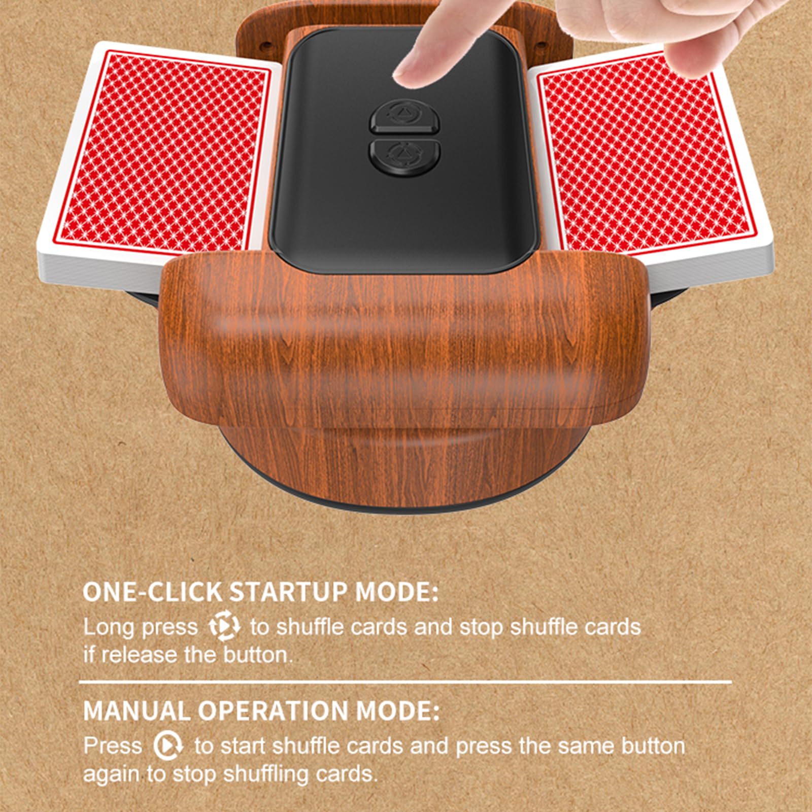 Mezcladoras automáticas de cartas, entretenimiento silencioso en