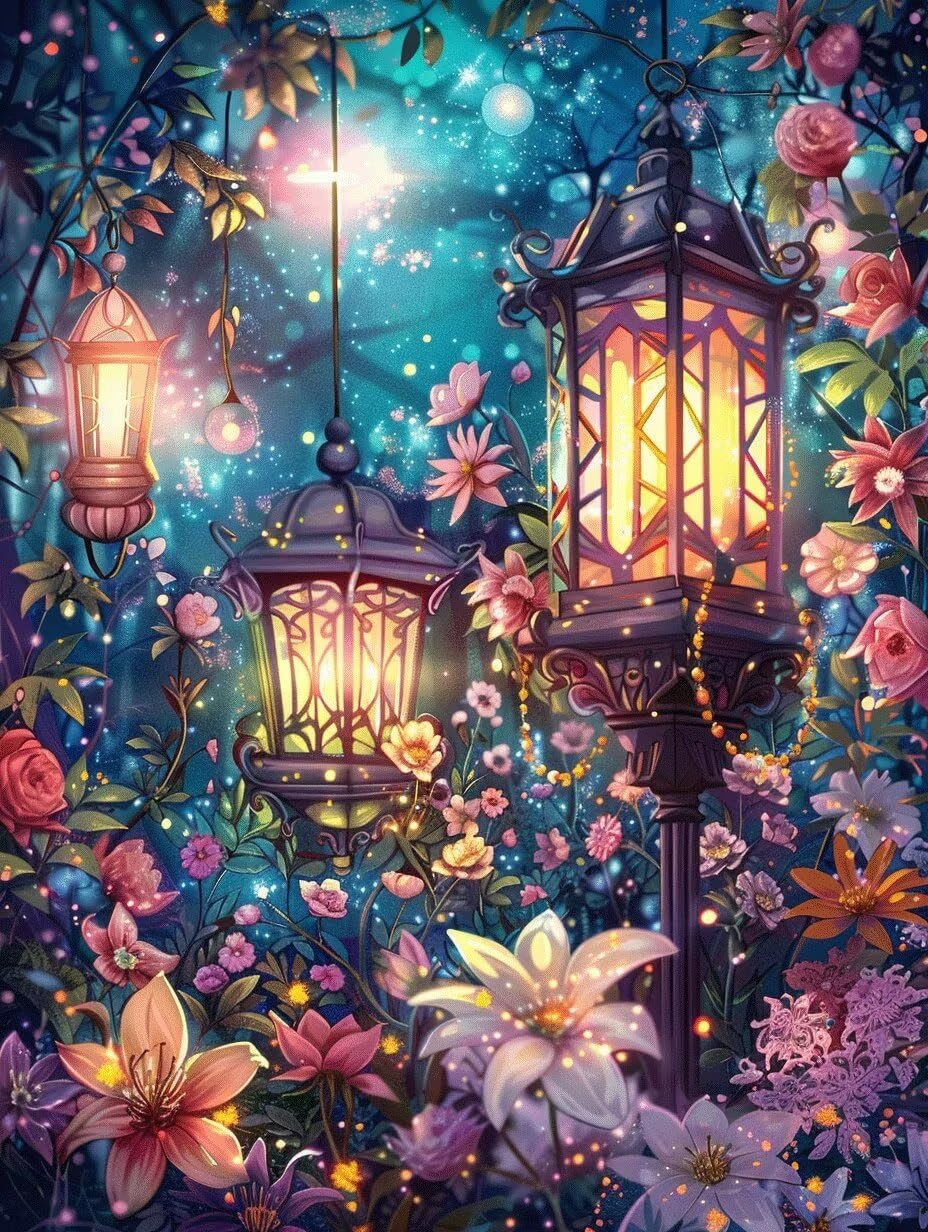 Cristal Point de Croix Fleurs G0-71 | Solution Idéale Décoration Murale DIY - 8