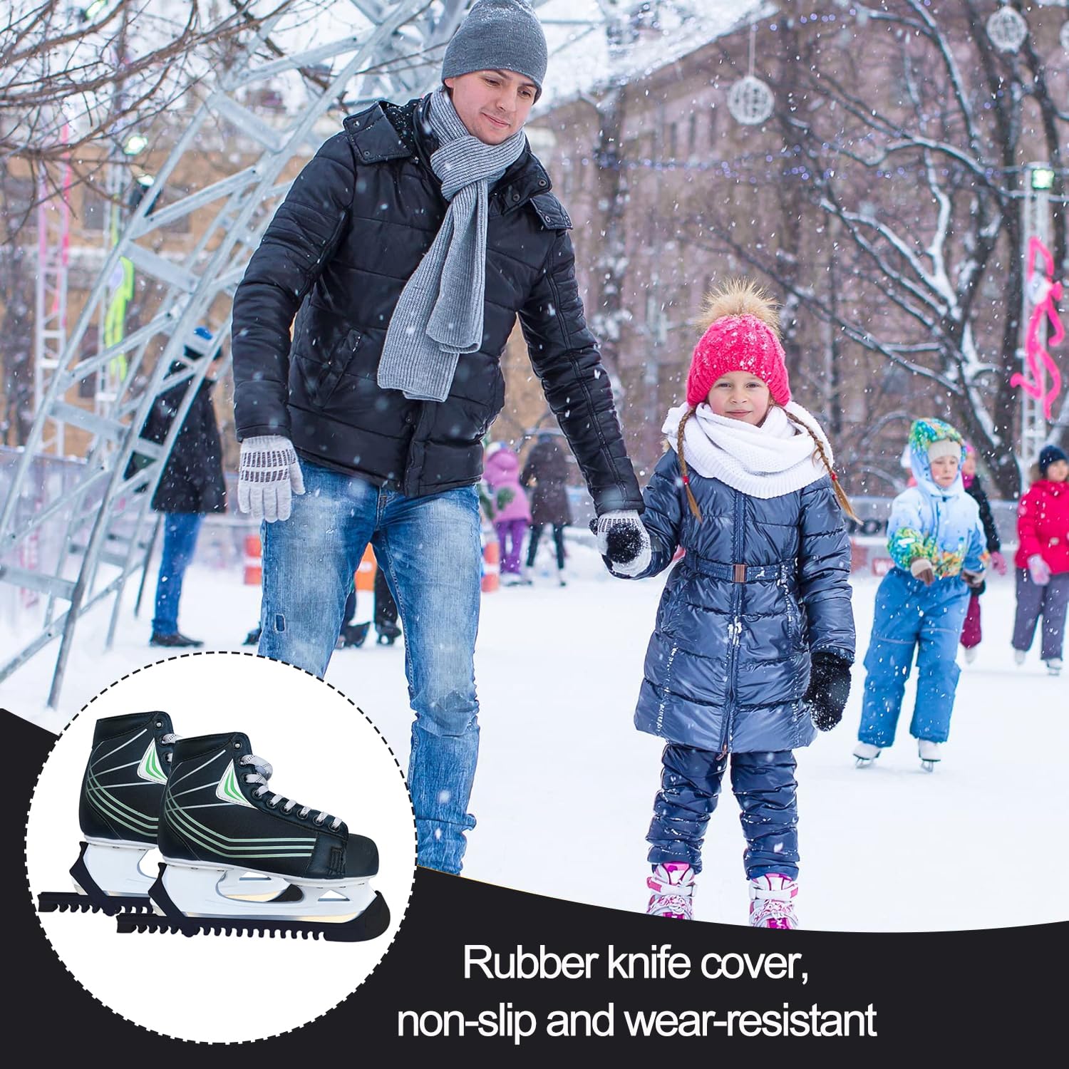 Protège-lames Pour Patins - Lot De 2 - Imperméable, Rembourré - Taille S Et L - Pour Hockey, Patinage, Transport - 12