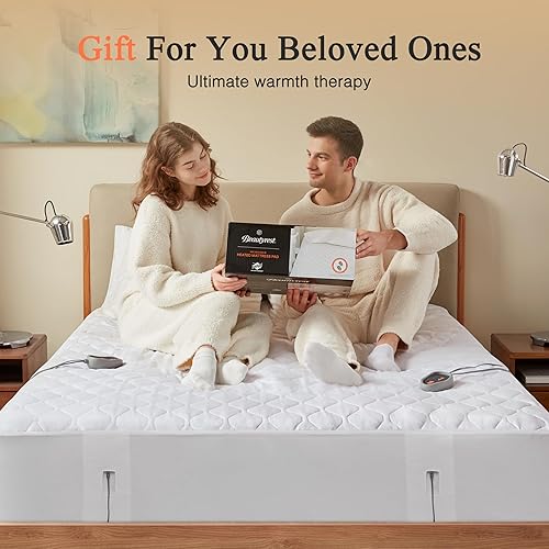 Miniatura 11 de Beautyrest Protector para colchón de microfibra con calefacción con 3M Scotchgard, Poliéster, Blanco, Completo