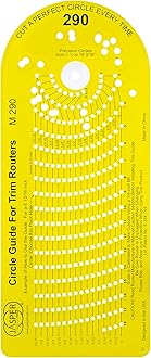 Jasper 290 Router Circle Jig – Precision Circle Cutting Jig for Wood Router | Cut 268 Perfect Circles from 1 ½” to 18 3/16” | Fits Trim, Compact & Cordless Routers | Unlock Pro-Level Woodworking