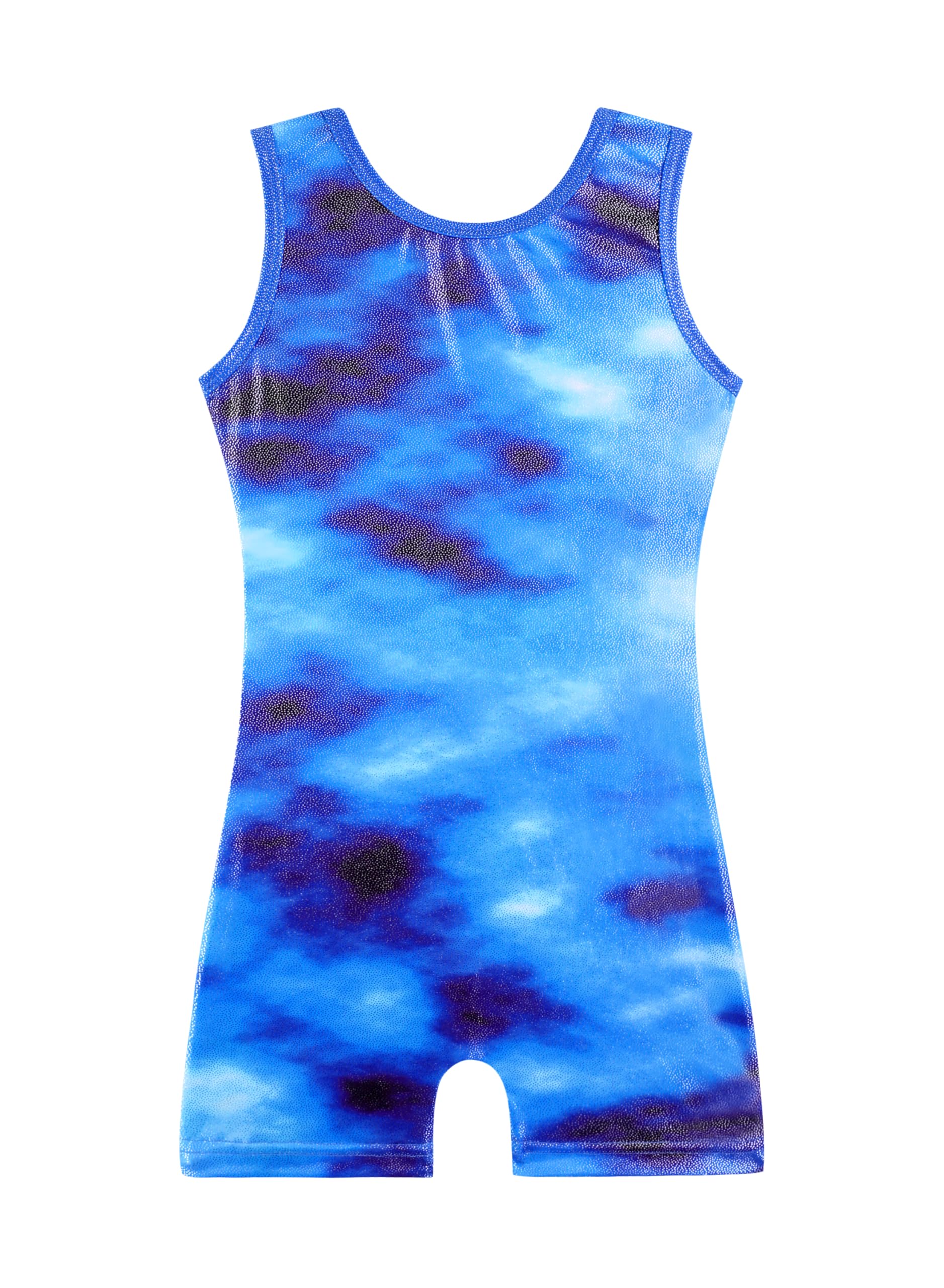 HOZIY Girls Gymnastics Leotards for Kids Tumbling Outfits Biketard Sparkle Adorable Pattern