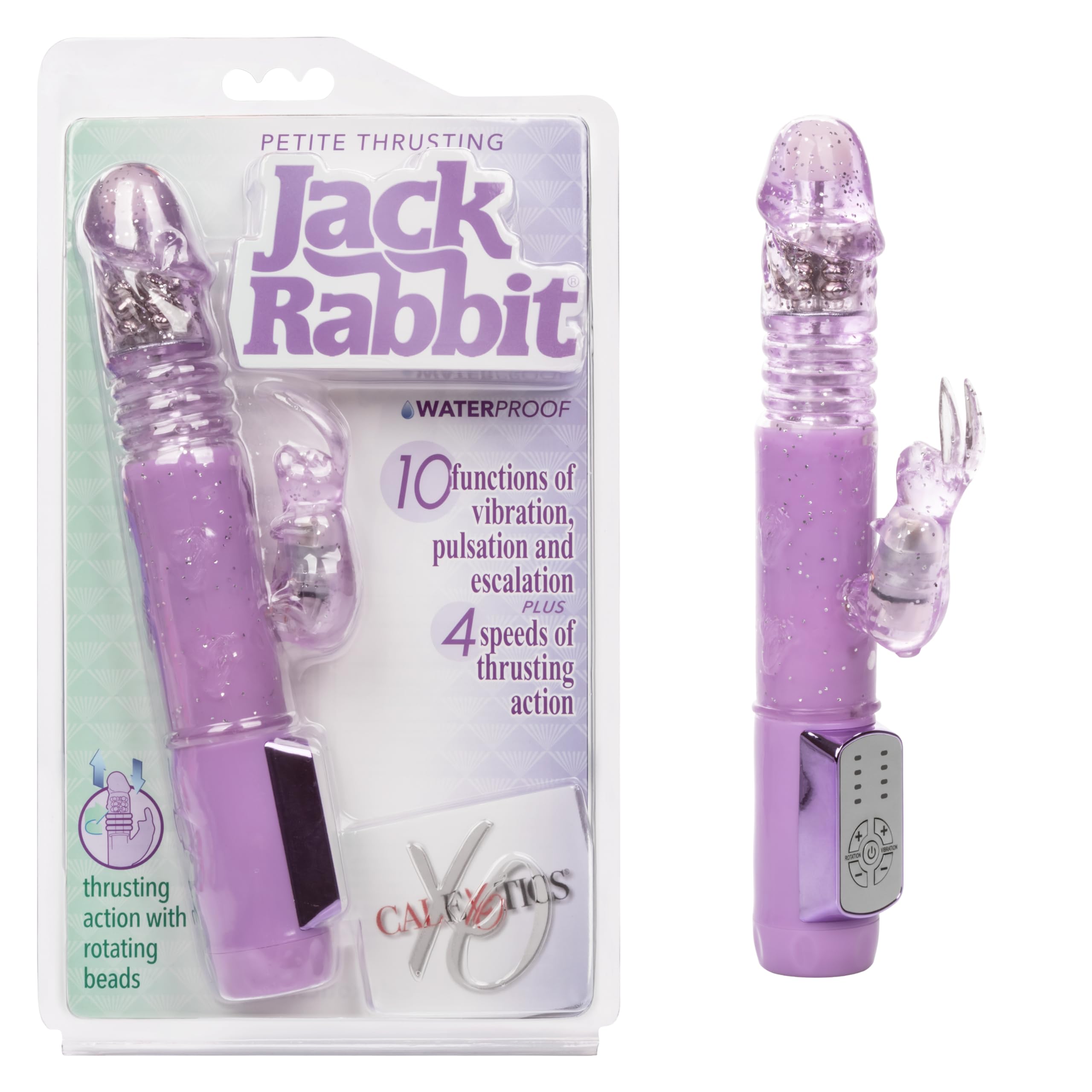 Amazon.com: CalExotics Novelties Petite Thrusting Jack Rabbit Vibrator, Pur...