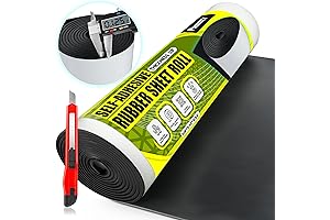 1/8" Thick Adhesive Neoprene Rubber Sheet Roll with Utility Knife
