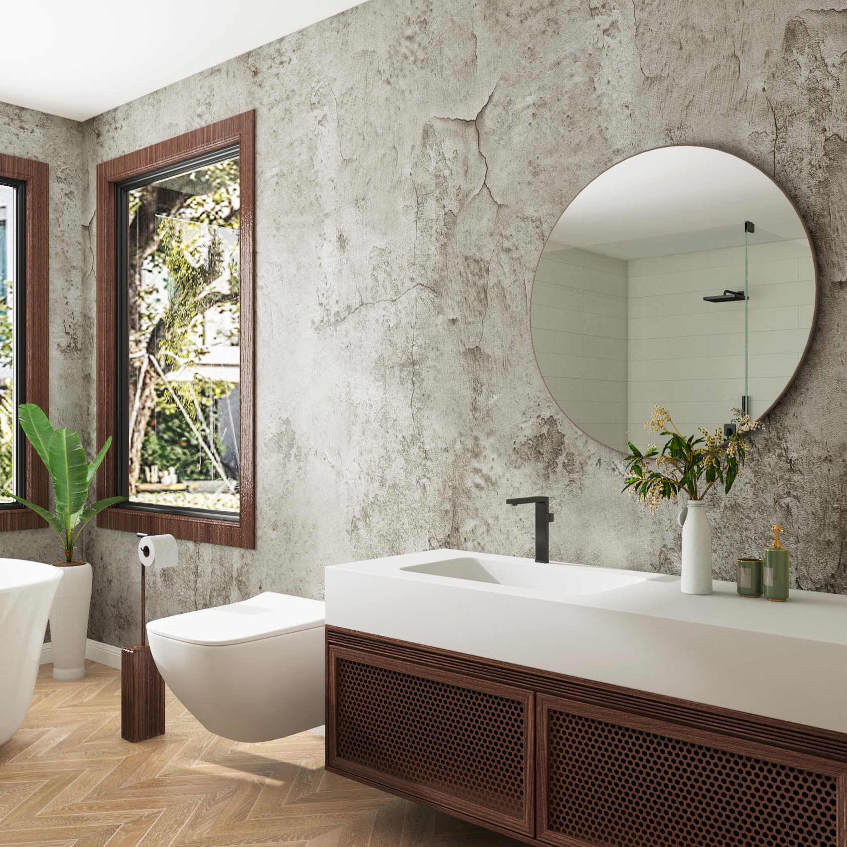 Livelynine Vinilo Encimera Cocina Gris Cemento 40CMx5M Papel Pintado Autoadhesivo Pared Salon Hormigón Gris Claro Vinilo Adhesivo Pared Dormitorio Baño Papel Adhesivo para Muebles Gris Papel de Pared