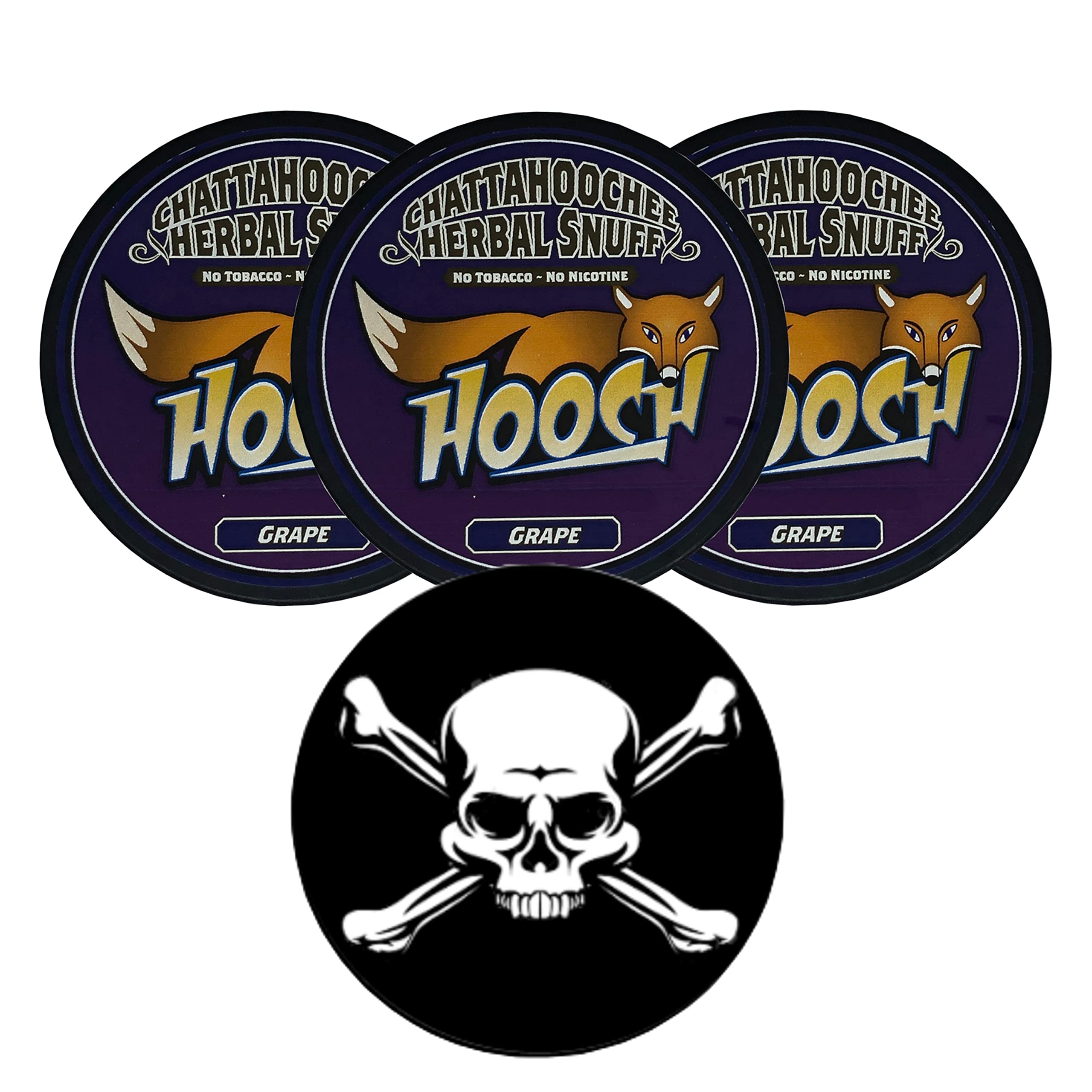 Grape Pouch Packs - 3 Cans - Includes DC Crafts Nation Skin Can Cover - Jolly Roger