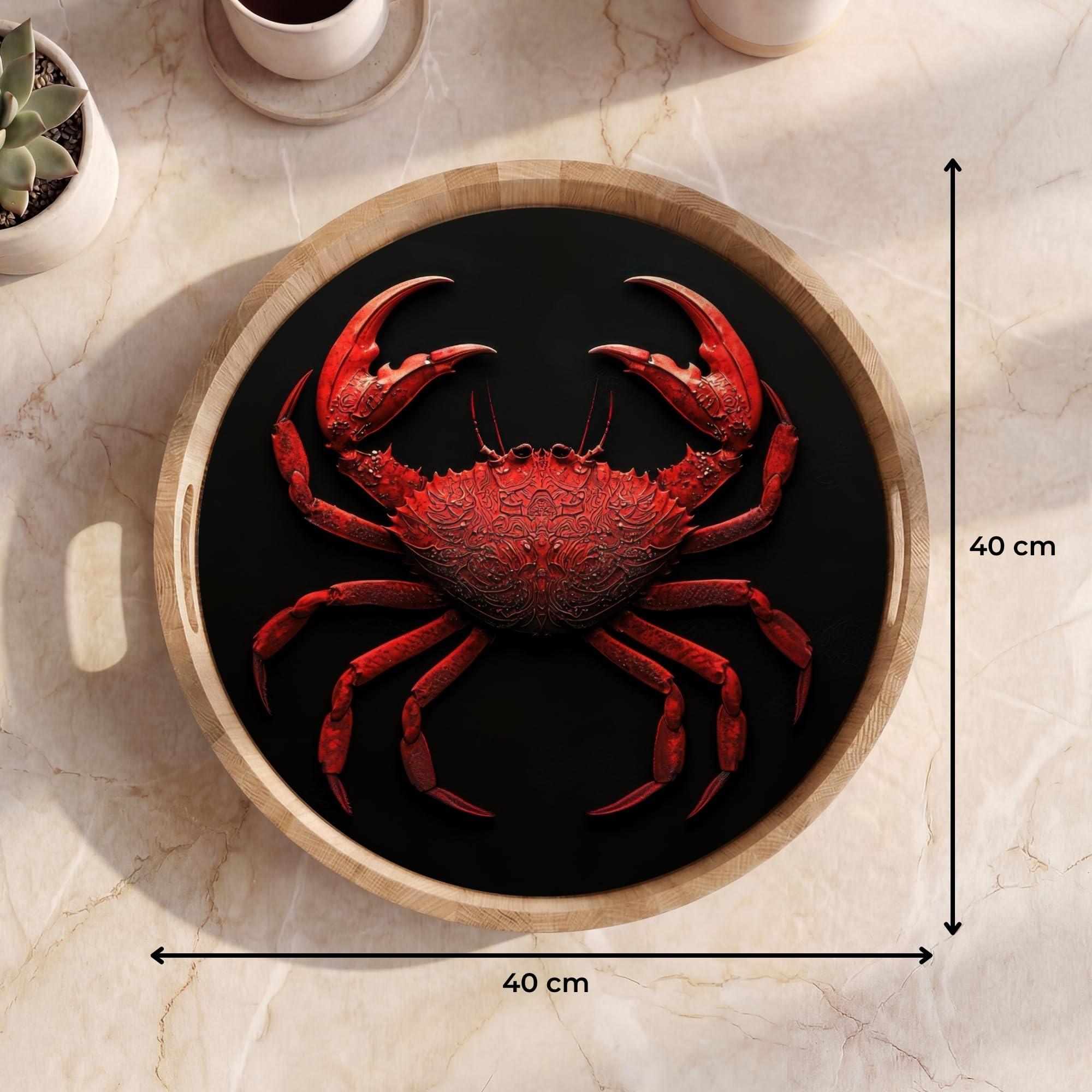 Plateau Plateaux Repas Bois Decoratif Table Dejeuner Résistant Aux