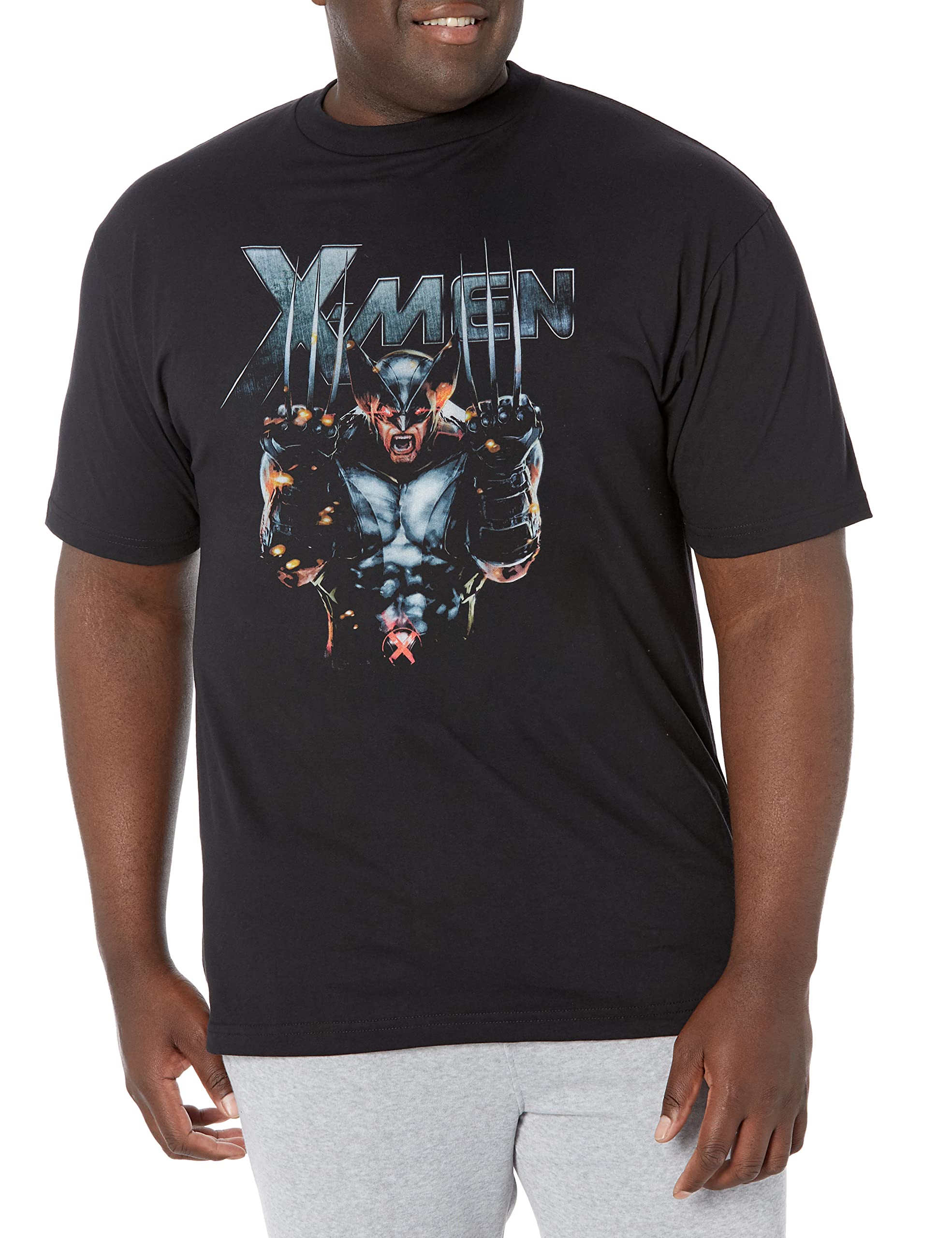 Marvel Metallo Wolverine T-Shirt Uomo