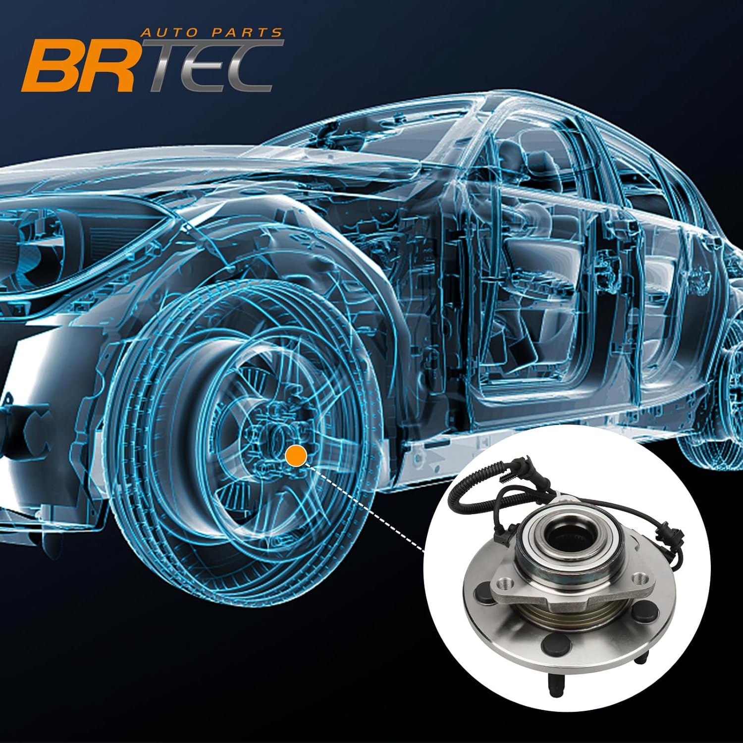 1Pc 515126 Front Left/Right Wheel Hub and Bearing Assembly for Dodge Ram 1500 2009 2010/ Ram 1500 2011 5 Lug W/ABS