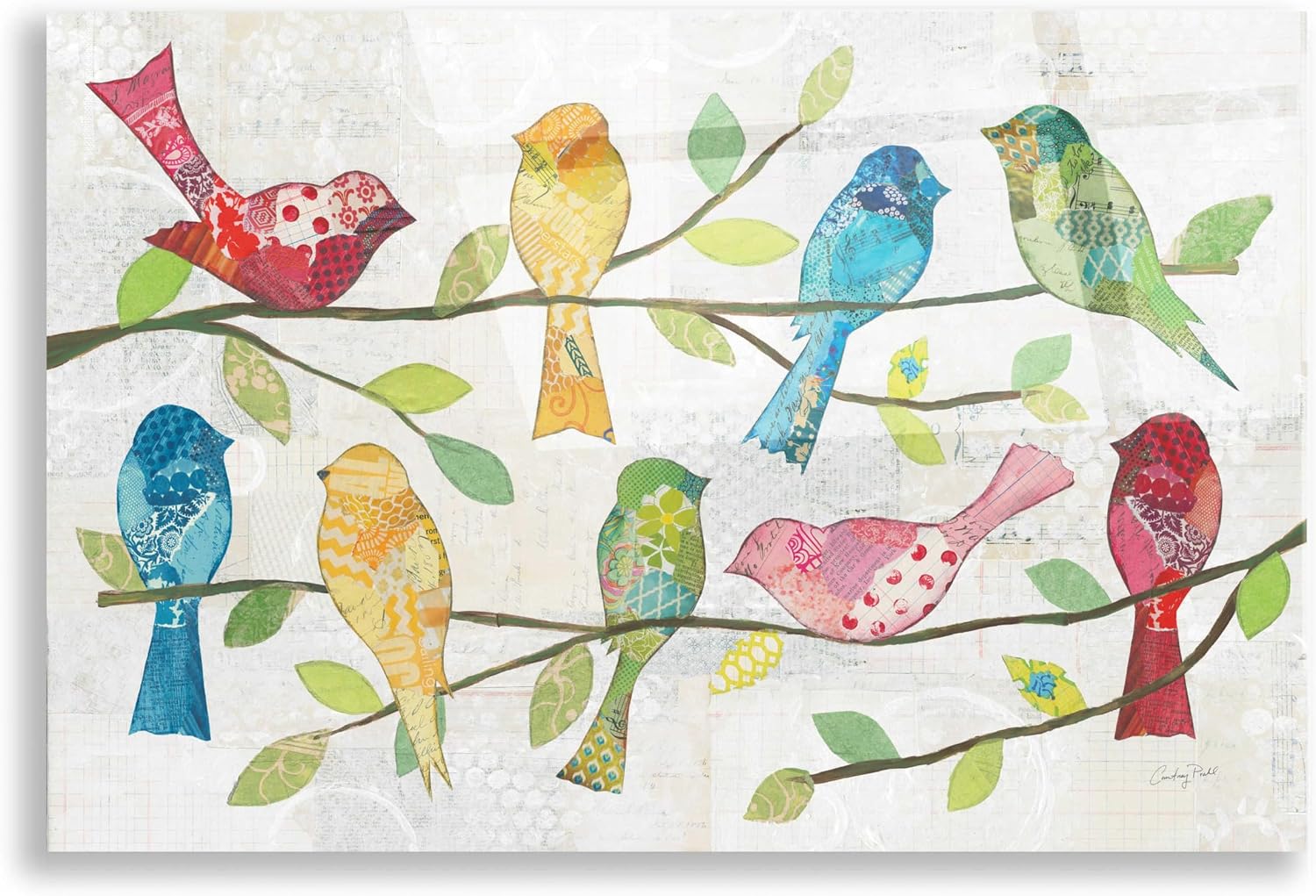 Epic Art 'Catching Up VI' by Courtney Prahl, Acrylic Glass Wall Art, 16"x12"