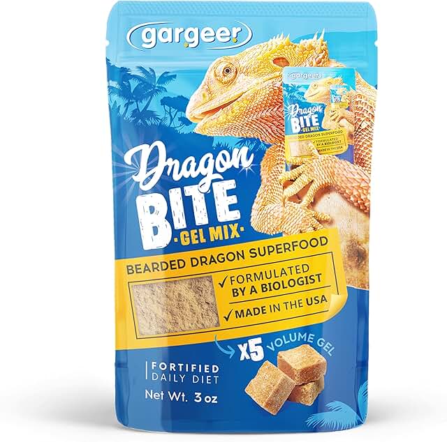 Gargeer Bearded Dragon Food. Complete Gel Diet for Both Juveniles and Adults. Proudly Made in The USA, Using Premium Ingre...