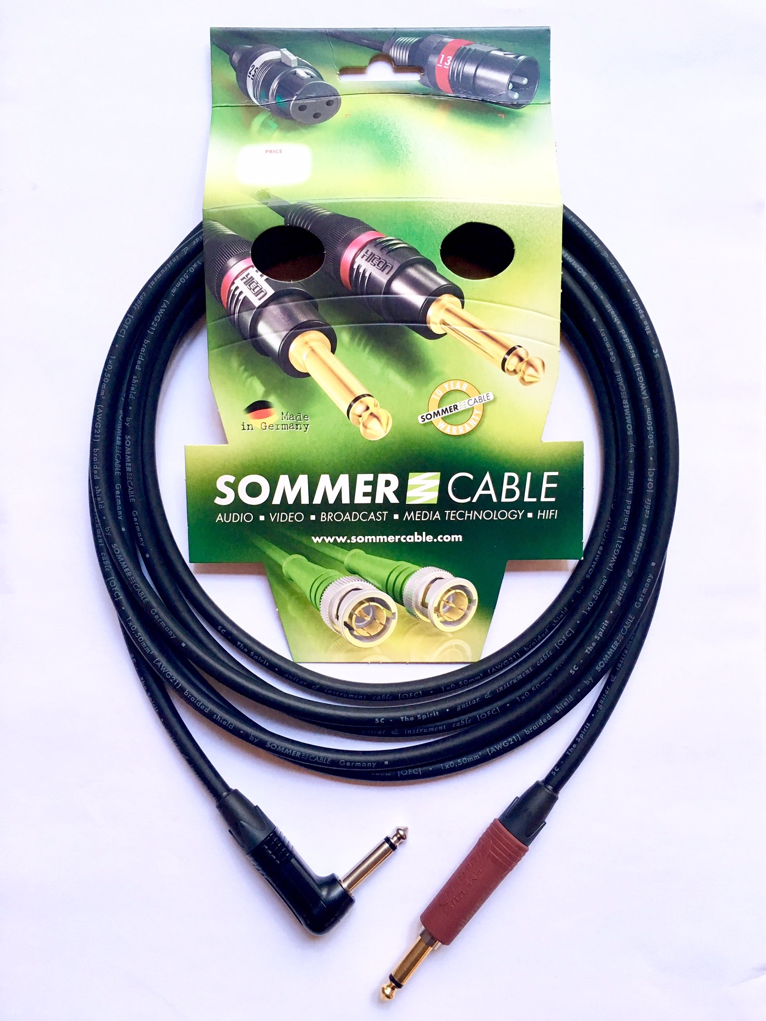 Sommer Cable para instrumentos SC-Spirit NPR2X-BAG/jack NP2X-AU-SILENT (6 m)