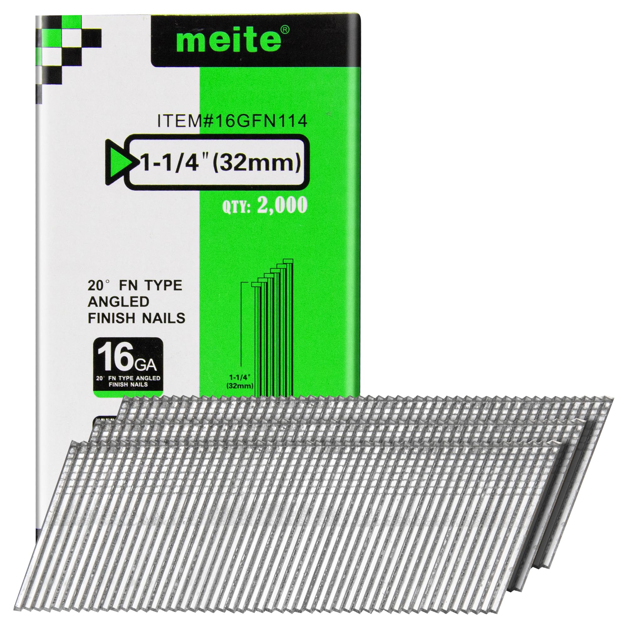 Meite 2000 Finish Nails - 16 Gauge Set -11 Meite 2000 Finish Nails - 16 Gauge Set -11