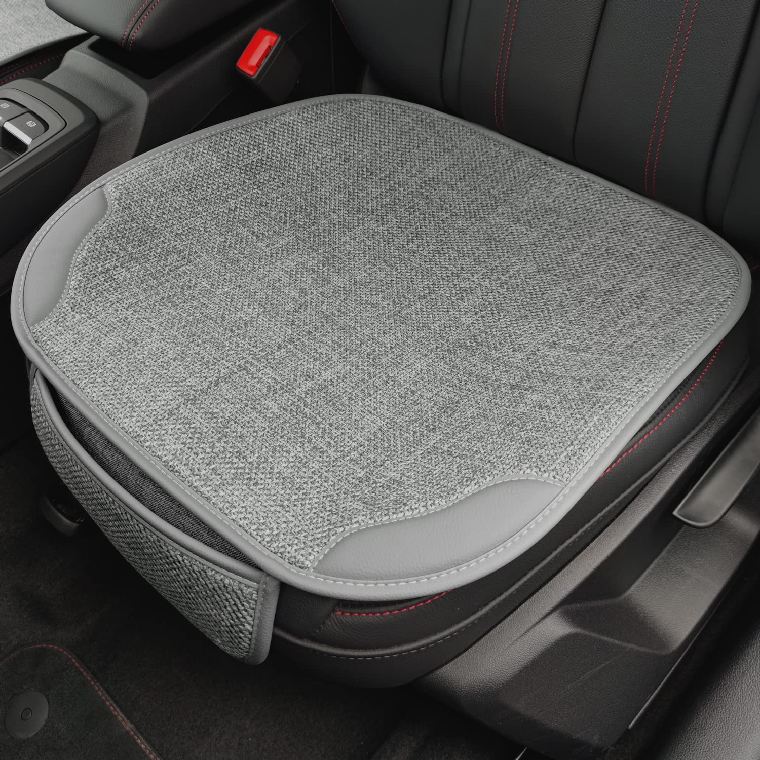 SPARK Car Seat Protector Front Cover Carseat Cushion Pad 2PCS Bottom Seat Cover for Cars Automotive Seat Mat Universal Fit 95% Vehicles SUV(Grey)